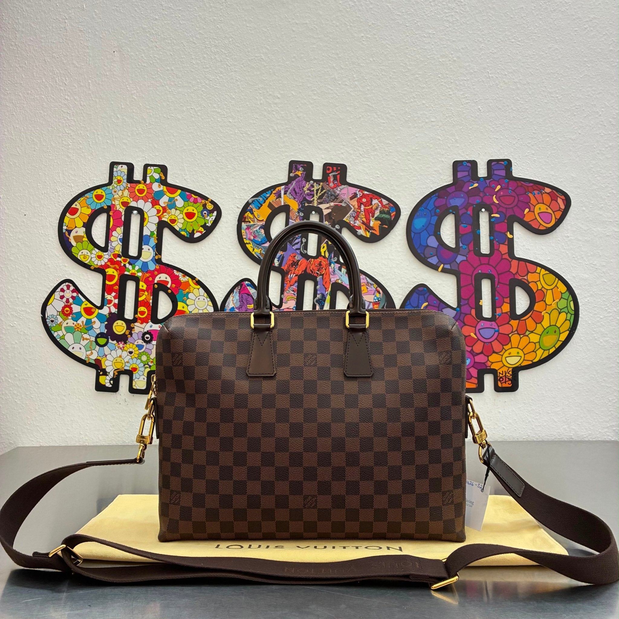 Louis Vuitton Porte Documents Damier Ebene