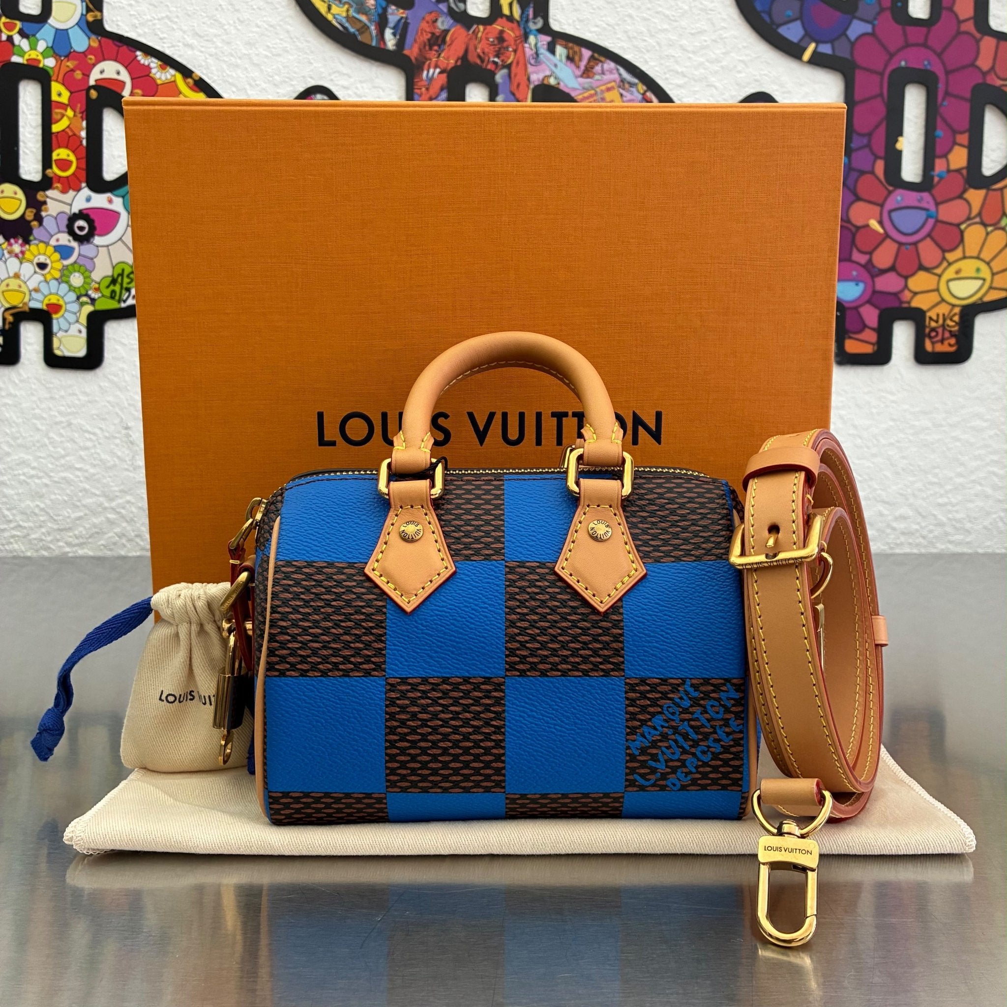 Louis Vuitton Speedy 18 Bandouliere Pop Blue