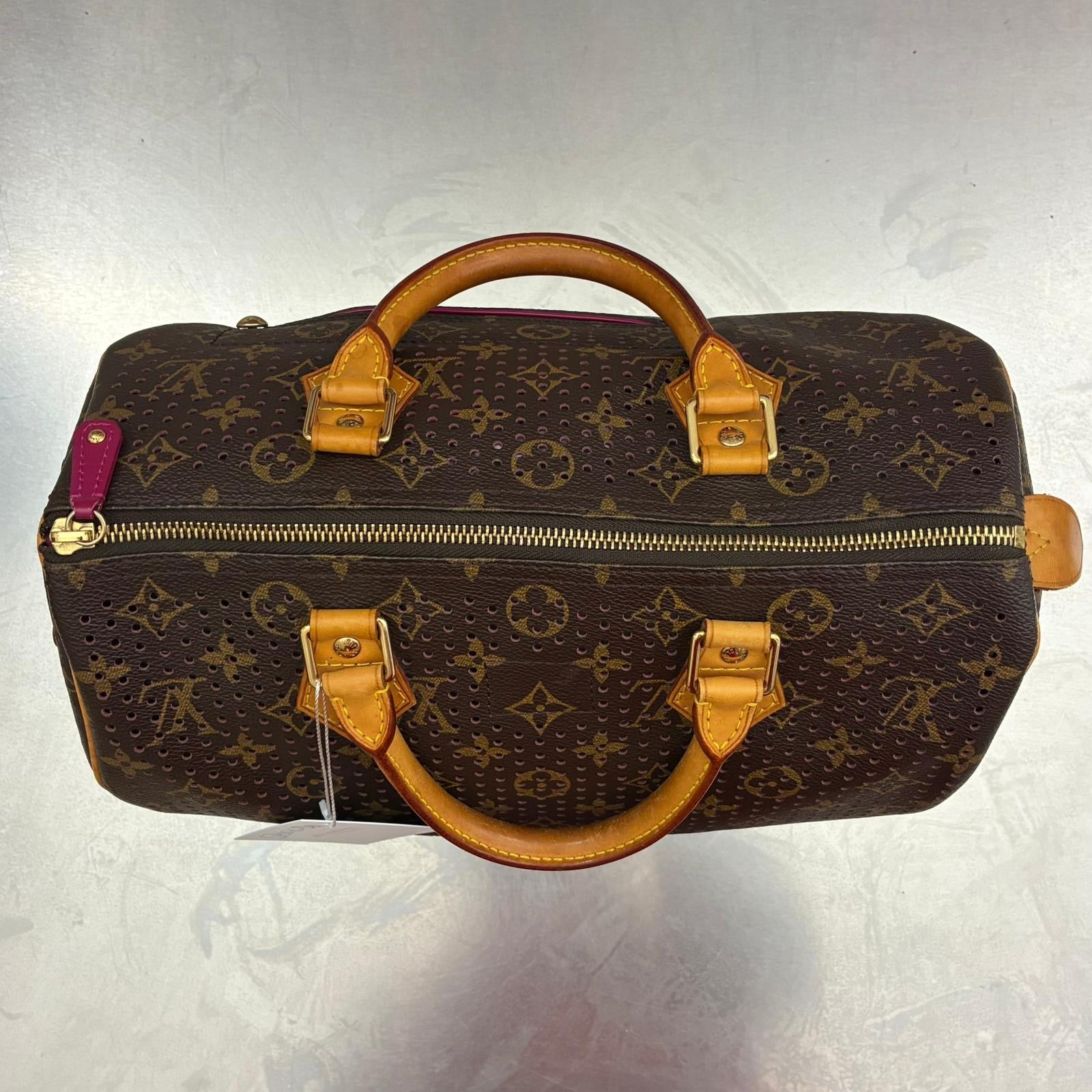 Louis Vuitton Speedy 30 Monogram Perforated Fuchsia Limited Edition