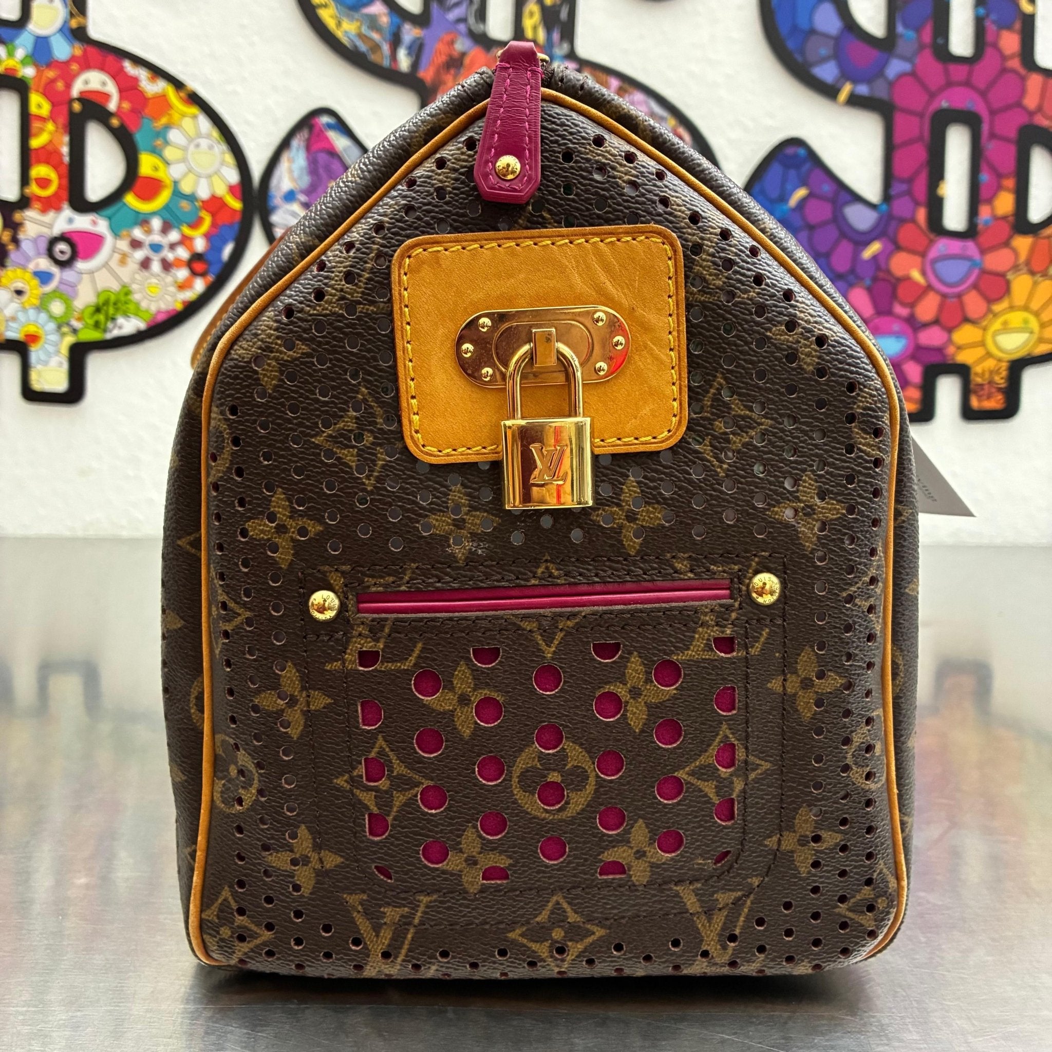 Louis Vuitton Speedy 30 Monogram Perforated Fuchsia Limited Edition