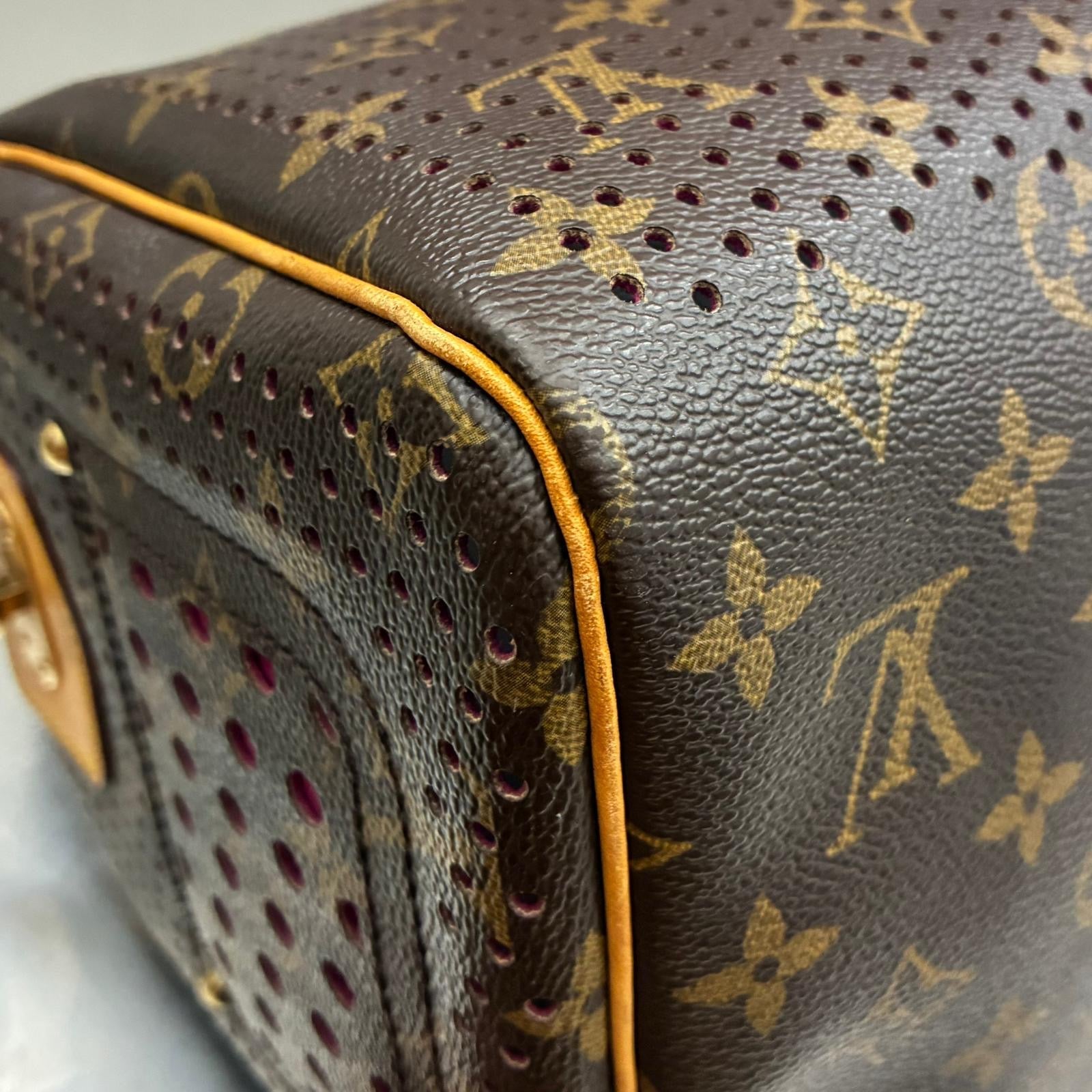Louis Vuitton Speedy 30 Monogram Perforated Fuchsia Limited Edition