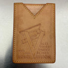 Louis Vuitton Vachetta Kartenetui „Volez, Voguez, Voyagez Avec Des Valises Louis Vuitton“ Limited Edition