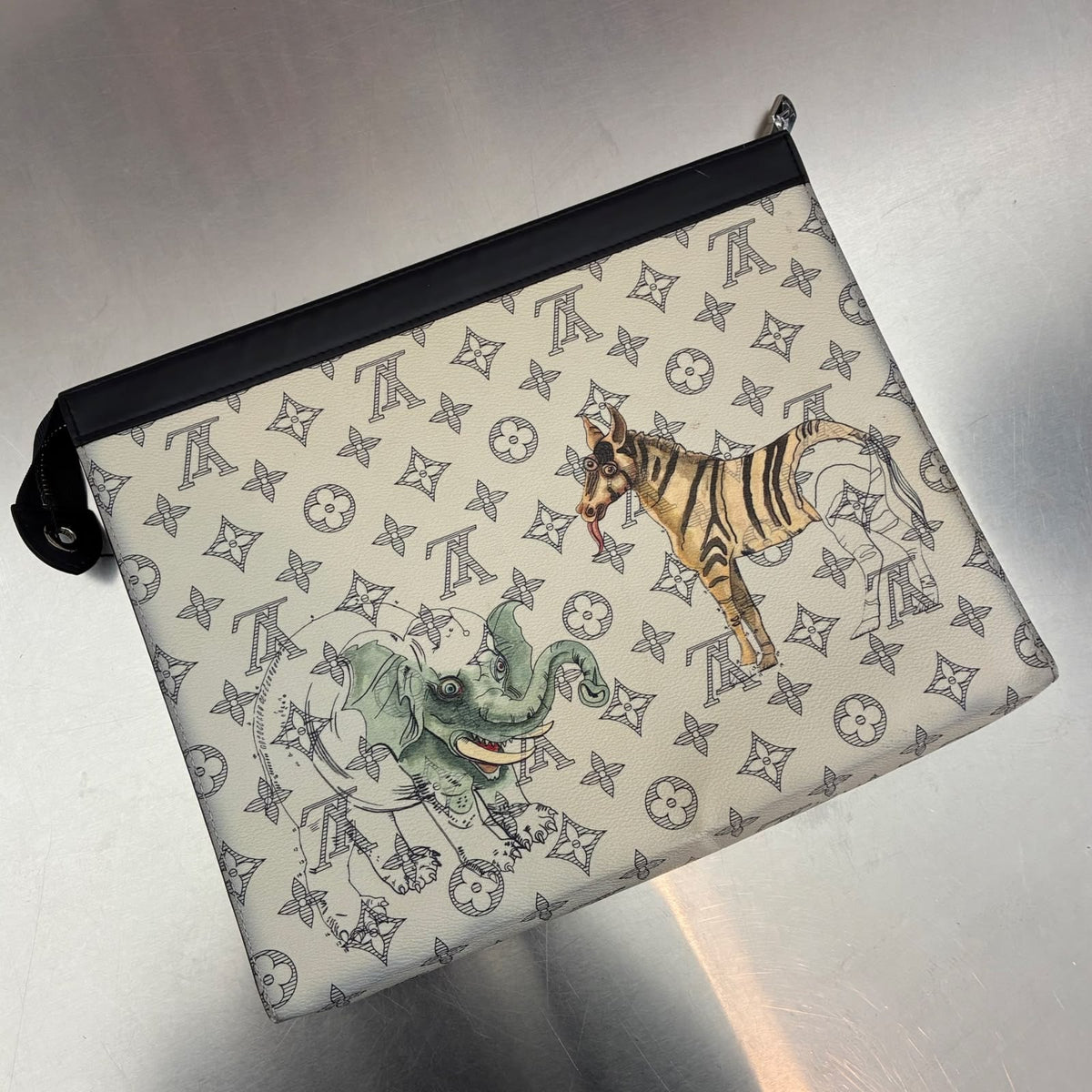 Louis Vuitton x Chapman Brothers Pochette Savane Monogram