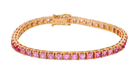 Saphirarmband Sirmione - Collection 7,94ct 750/ - Roségold
